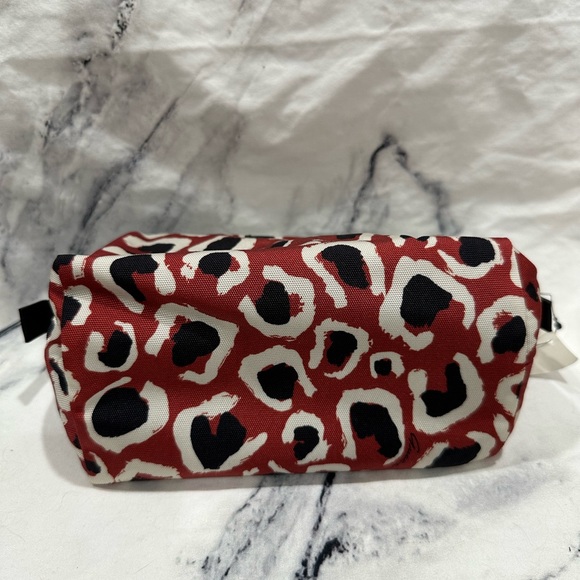 Gucci Cosmetic/Travel Case mini leopard painting in Red Brick/Nero NWT - Picture 9 of 11